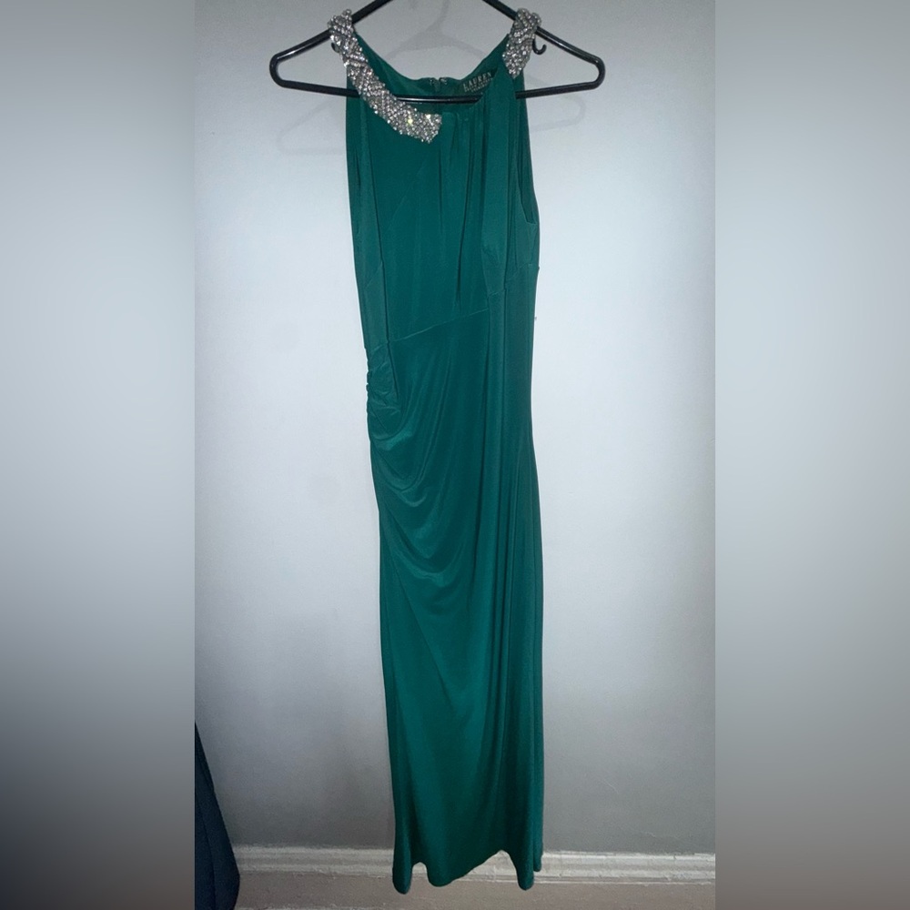 Ralph Lauren Teal Evening Dress